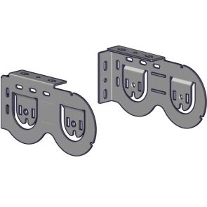 Rollease Double Horizontal Skyline Bracket Set